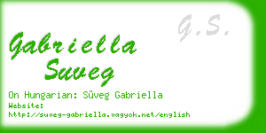 gabriella suveg business card